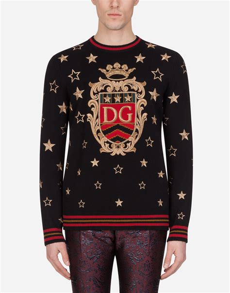 dolce gabbana sweater men's|dolce and gabbana cashmere sweater.